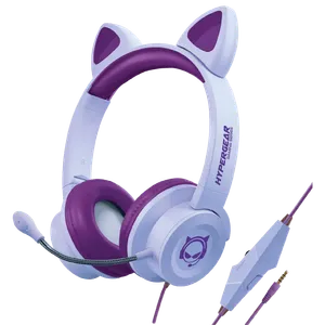 Audífonos Gamer de Diadema con Micrófono HyperGear Kombat Kitty para Niños